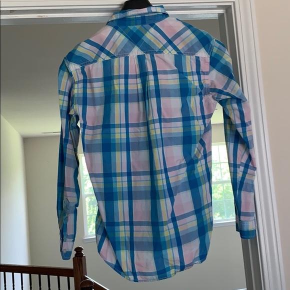 Tommy Hilfiger Colorful Summer Flannel Button Down - Picture 3 of 3